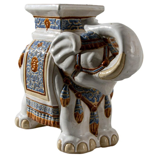 1960s French Ceramic Elephant For Sale - Image 9 of 13