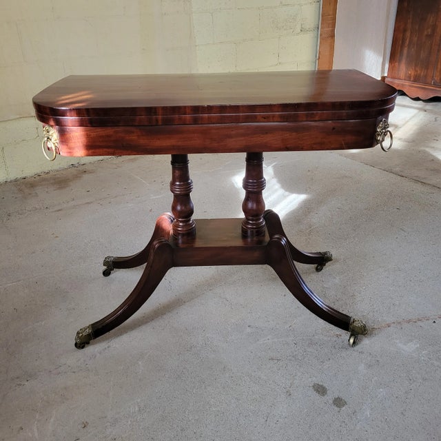 19th Century Mahogany Regency Card Table For Sale - Image 13 of 13