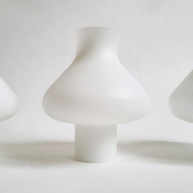 Mid-Century Swedish Pine Chandelier with Frosted Glass Shades by Aneta, 1970s For Sale - Image 13 of 14
