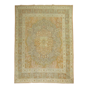 Fine Orange Late 20th Century Persian Tabriz Rug