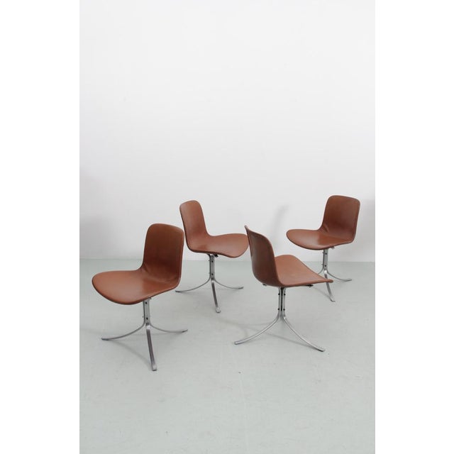 1960s Scandinavian PK9 by Poul Kjaerholm for Kold Christensen, 1960s, Set of 4 For Sale - Image 5 of 18