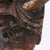 19th Century Oversized Antique Ebonized, Gilt & Vermillion Carved Wood Seated Buddha 19thC For Sale - Image 5 of 6