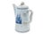 Mid 20th century Spode Tradewinds coffee pot in a soft pale blue glaze with deep ink blue clipper ship decoration and...