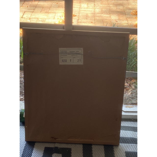 Robin's Egg Blue Vintage Robert Furber November Botanical Calendar Print, Framed For Sale - Image 8 of 12