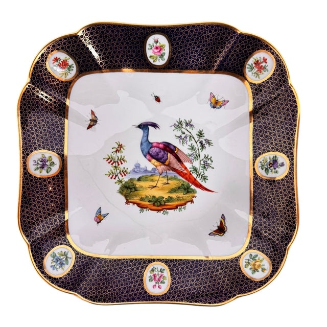 Copeland Early 20th Century Gilded Grandeur: Copeland Spode "Exotic Bird" Plates From Thomas Goode & Co., London - Set of 4 For Sale - Image 4 of 13