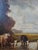 Realism James T. Breen Antique 19th Century Oil Painting Moody Pastoral Landscape With Cows For Sale - Image 3 of 17