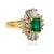 Contemporary Late 20th Century Colombian Emerald Ring, Size 5 For Sale - Image 3 of 4