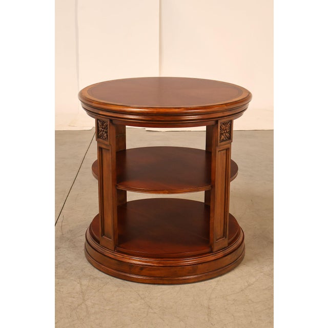 Ethan Allen Townhouse Collection Round Library Side Table For Sale - Image 16 of 18