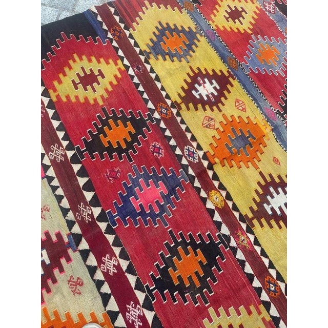 Mid-Century Turkish Anatolian Kilim, 1950s For Sale - Image 10 of 18