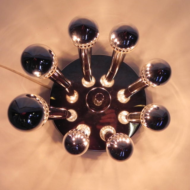 Eight-Light Ceiling Lamp from Sciolari, 1970s For Sale - Image 10 of 18