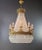 Art Deco 21st Century Brass Basket Empire Sac a Pearl Chandelier Beaded Crystal Lustre Lamp Antique For Sale - Image 3 of 11