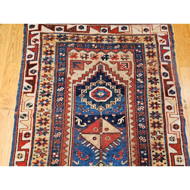 Antique Handwoven Anatolian Village Rug, Wool Prayer Design, 1880s, 4' x 6' For Sale - Image 11 of 18