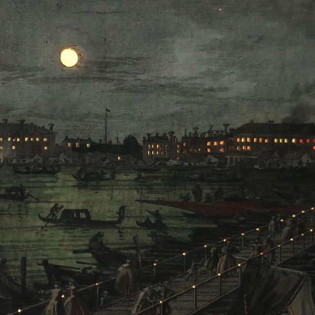 Giovan Battista Brustolon, Italian Scenes, Optical Prints, Framed, Set of 4 For Sale - Image 6 of 16