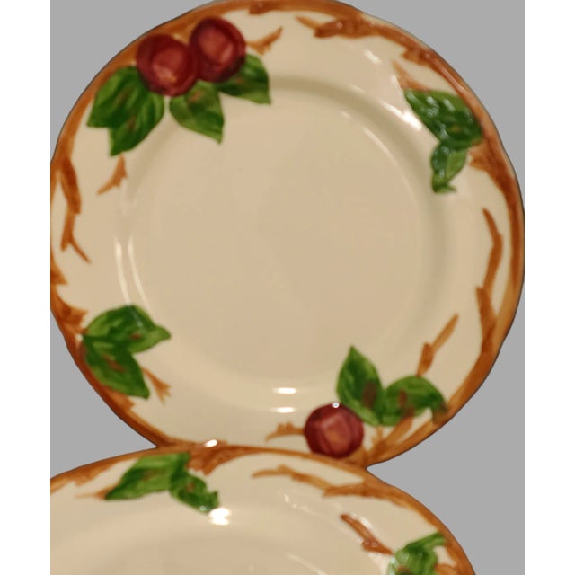 Ceramic Vintage Franciscan Earthenware Apple Pattern Dinner Plates- Set of 6 For Sale - Image 7 of 8
