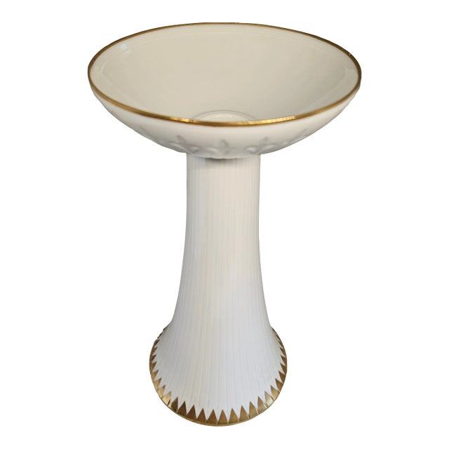 Vintage Hackefors Porcelain Candle Holder Sweden For Sale