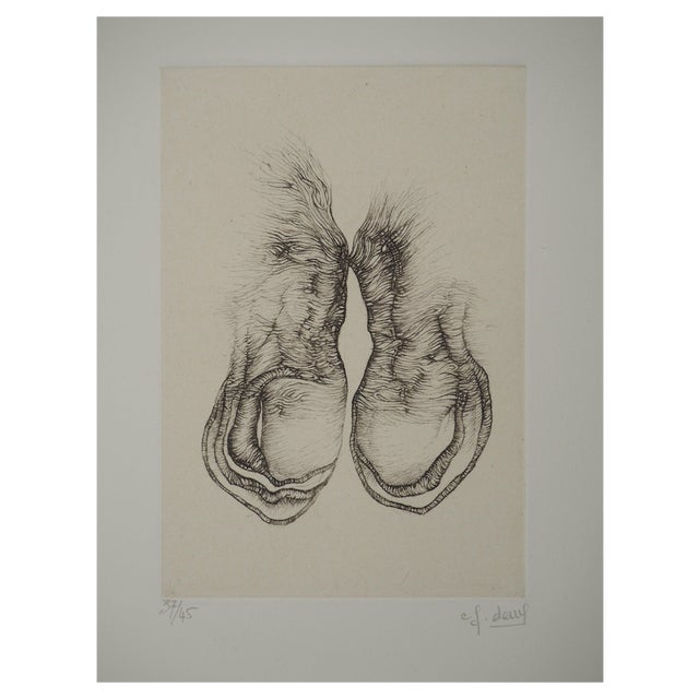 Fred Deux, Taking Root, Original Engraving For Sale