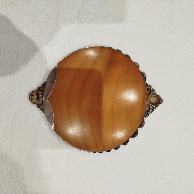 Silver Vintage Silver Mirror, 1930s For Sale - Image 8 of 9