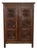 1940s French Carved Wood Cabinet by Charles Dudouyt, Attributed For Sale
