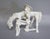 Figurative Italian Modernist Don Quixote & Horse Porcelain Sculpture For Sale - Image 3 of 7