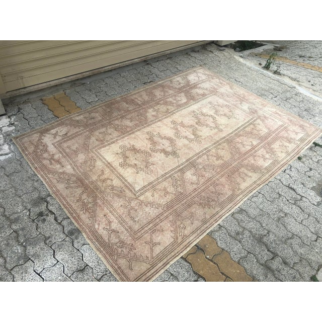 Tribal Vintage Handmade Tribal Rug For Sale - Image 3 of 11