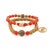 Carnelian Stone Beaded Ra & Elephant Charm Bracelet Set For Sale - Image 9 of 9