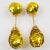 Contemporary Disco Balls Dangle Clip Earrings with Yellow Sequin - 2 Pieces For Sale - Image 3 of 5