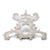 Large Rocaille Pediment in Stucco and White Patinated Carved Wood with Oculus For Sale - Image 10 of 10