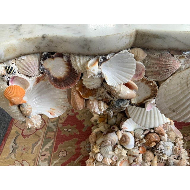20th Century Shell Encrusted Table For Sale - Image 11 of 15
