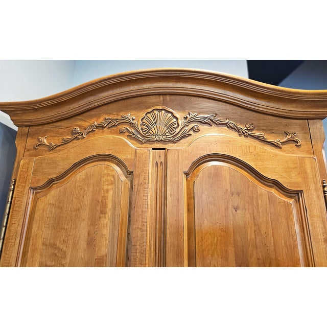 Wood Legacy Armoire ~ Country French Wardrobe by Ethan Allen For Sale - Image 7 of 17