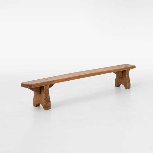 Rustic Low Bench in Wood, France, 1850s For Sale - Image 11 of 11