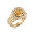 Chunky Citrine Cocktail Ring | Wedding Engagement Ring | Unique Statement Ring Us 7 For Sale - Image 4 of 6