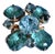 Hollywood Regency 1960s Juliana Style Maltese Cross Rhinestone Cluster Brooch For Sale