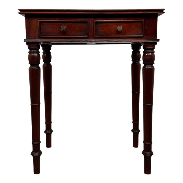 Antique Early 20th Century English Mahogany Side Table For Sale