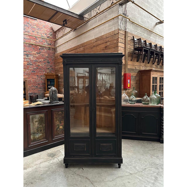 Patinated Napoleon III Display Cabinet For Sale - Image 3 of 8
