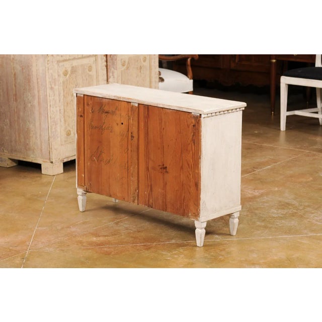 Swedish Gustavian Style 1890s Apothecary Chest with 10 Drawers and Carved Dentil For Sale - Image 11 of 13