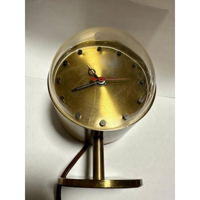 Brass George Nelson for Howard Miller Clock #4766 For Sale - Image 8 of 12