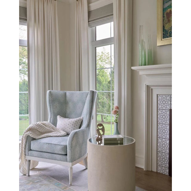 Made Goods Made Goods Cara Side Table in Sand Faux Shagreen For Sale - Image 4 of 6