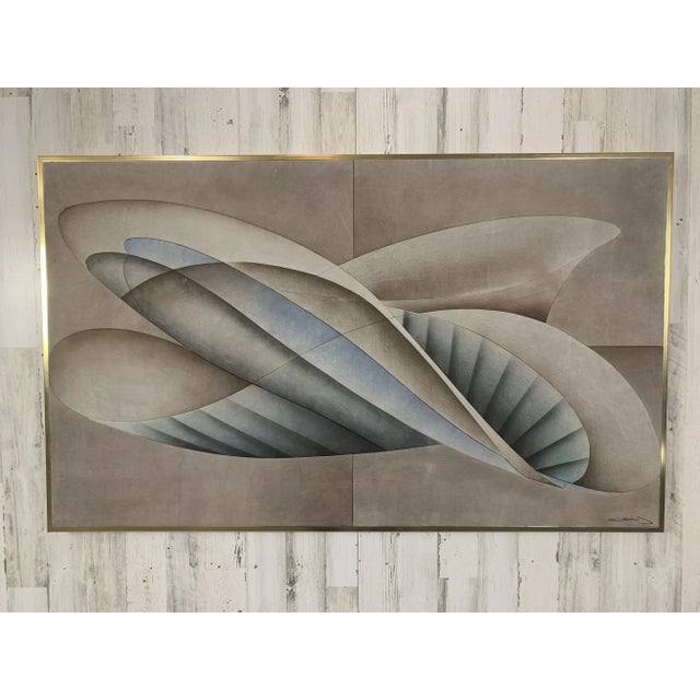 Post Modern Assemblage of Painted Felt For Sale In Dallas - Image 6 of 10