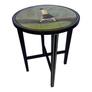 Vintage Handmade Occasional Table - Lady Golfer - Later 20th Century For Sale