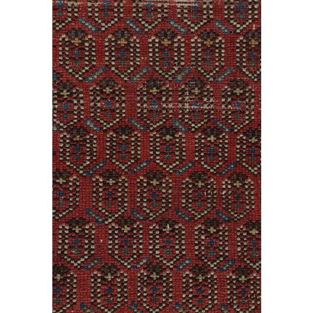 Traditional Antique Persian Runner Rug With Polychromatic Geometric Patterns, From Rug & Kilim For Sale - Image 3 of 7
