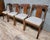 Set of 4 Empire-style mahogany gondola chairs, 19th century upholstery needs cleaning frames need waxing saber legs H83 /...