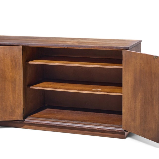 Brown Broyhill Brasilia Mid Century Walnut Credenza For Sale - Image 8 of 10