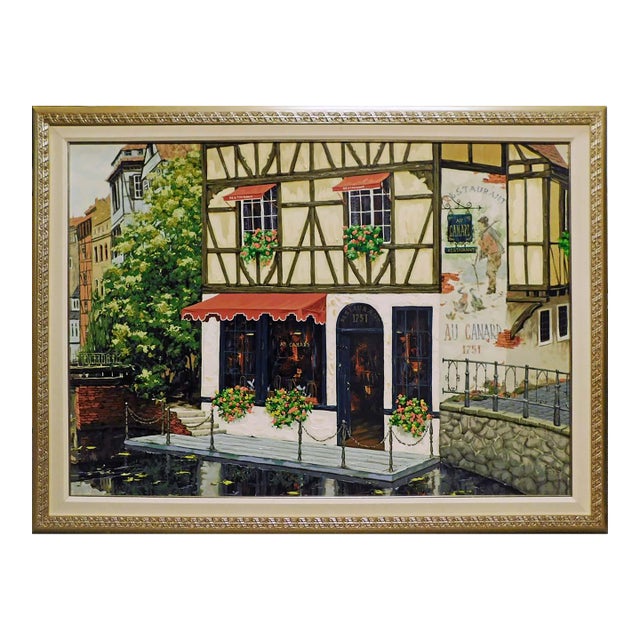Viktor Shvaiko the Drake Framed Hand Embellished Artwork on Canvas For Sale