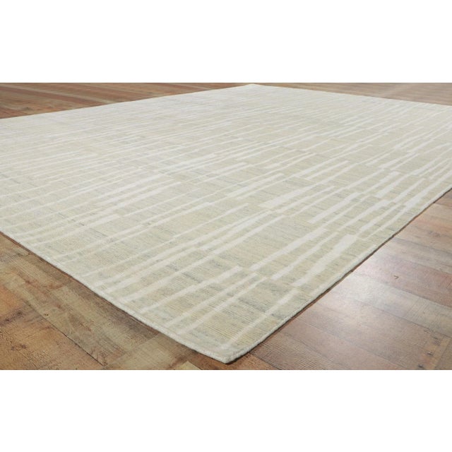 Textile 2020s Sol LeWitt Style Transitional Rug, 09'01 X 11'11 For Sale - Image 7 of 11