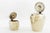 2 art deco alpaca cans with wooden handles vienna around the 1920s smaller can h: 9cm, w: 8cm, d: 14cm bigger can h: 16cm,...