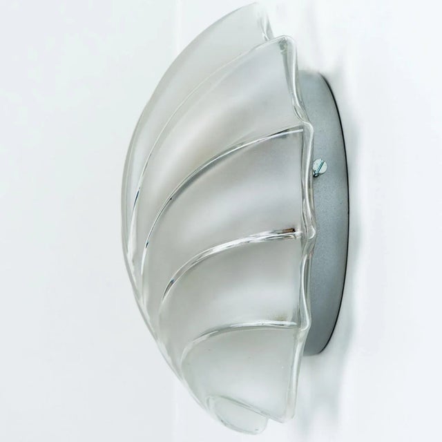 Leaf Shaped Glass Wall Lights, 1970s, Set of 2 For Sale - Image 11 of 18