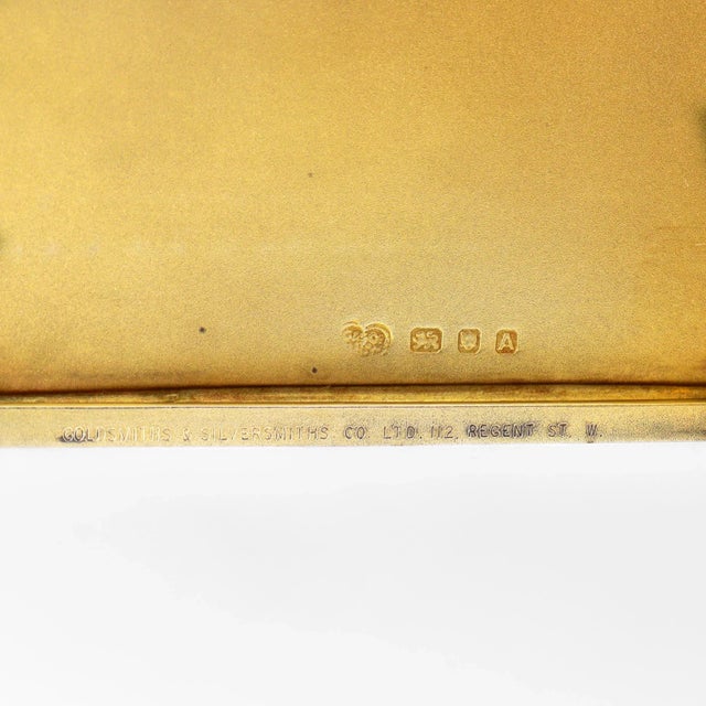 Art Deco English Sterling Silver & Guilloche Enamel Cigarette Case, 1936 For Sale - Image 16 of 17