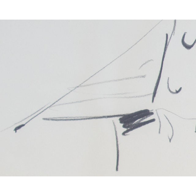 Late 20th Century Graphite Portrait Drawing of a Man by James L. Bruch For Sale - Image 5 of 8