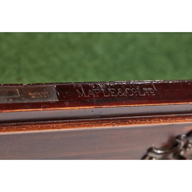 Antique Carved Mahogany Sideboard from Maple & Co. For Sale - Image 9 of 18