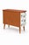 Green Scandinavian Modern Teak Commode with Clover Wallpaper by Josef Frank For Sale - Image 8 of 10